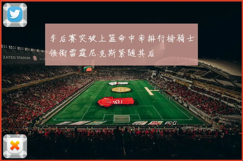 季后赛突破上篮命中率排行榜骑士领衔雷霆尼克斯紧随其后